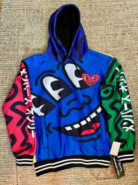 Keith Haring x Members Only Sweatshirt Hoodie Size Extra Large XL NWT